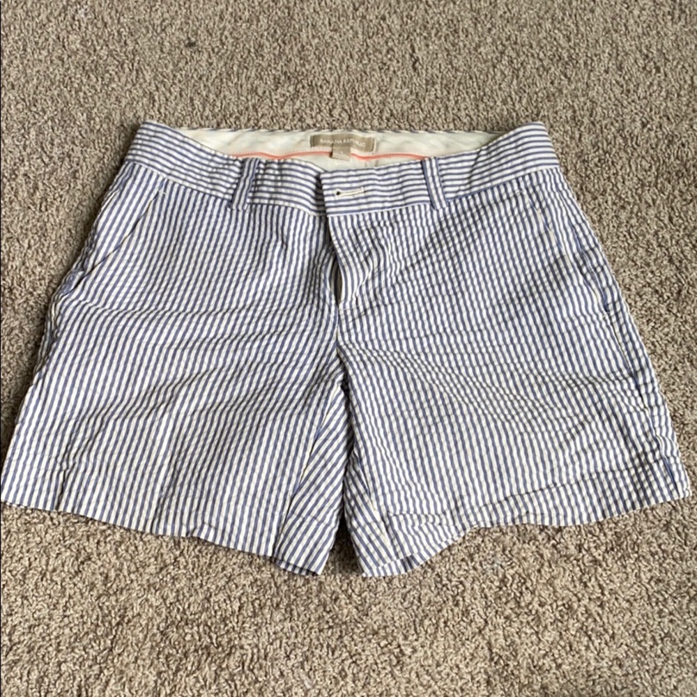 Seersucker Banana Republic Shorts